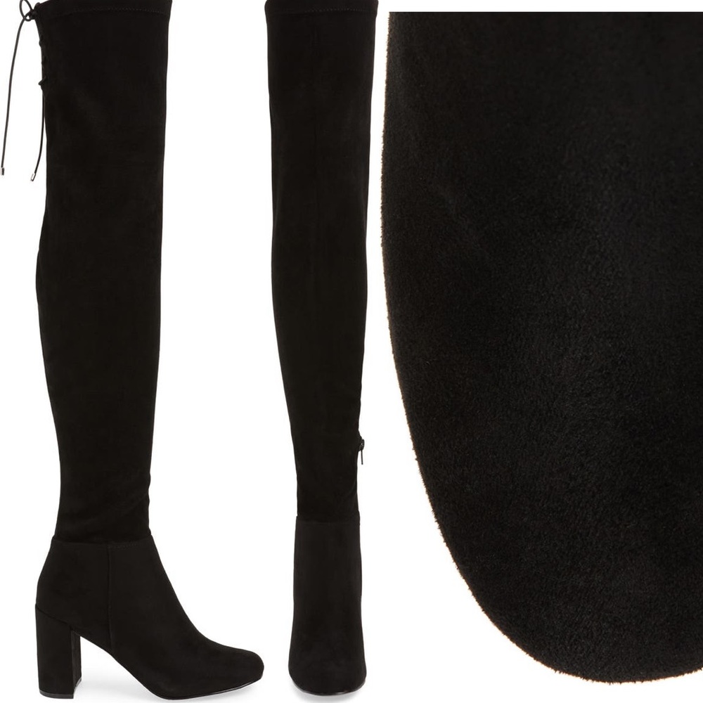 Chinese laundry over the knee boots suede.